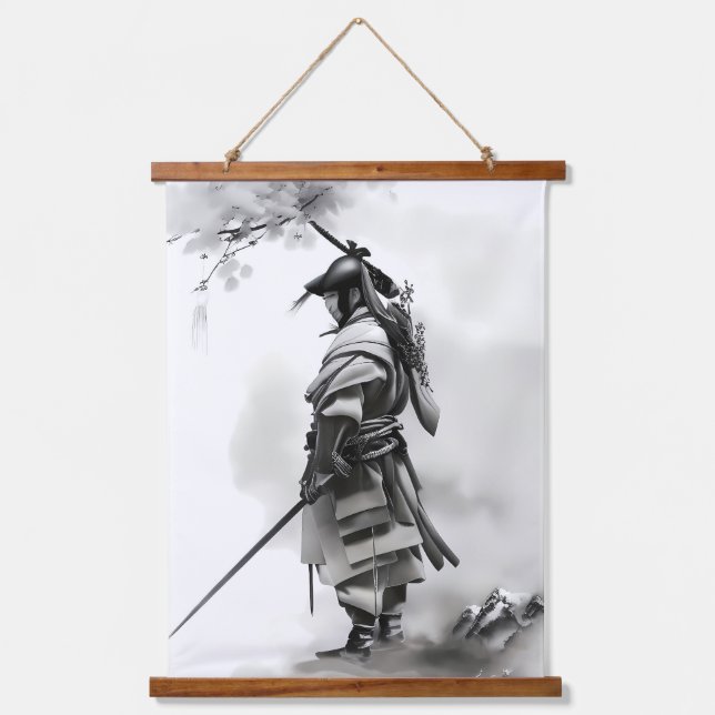 Tapisserie Suspendue Gardiens d'honneur : Le stoïque samouraï (Recto)