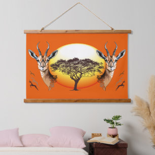 Tapisserie Suspendue Gazelle Antelope africaine animal sauvage