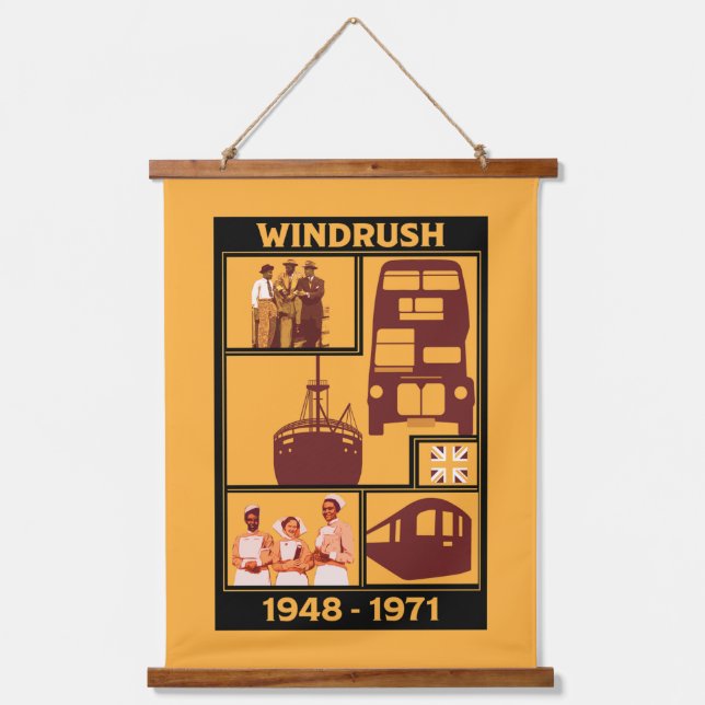 Tapisserie Suspendue Génération Windrush Histoire britannique (Recto)