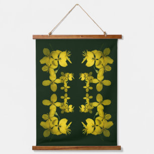 Tapisserie Suspendue Géranium sauvage joli jaune Abstrait