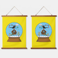 Globe des neiges avec chant Blackbird