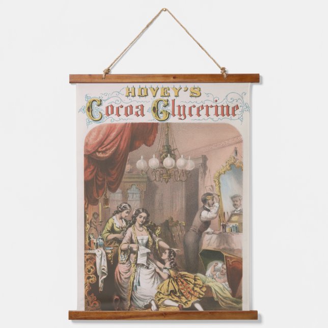Tapisserie Suspendue Glycérine de cacao de Hovey, vers 1860 (Recto)