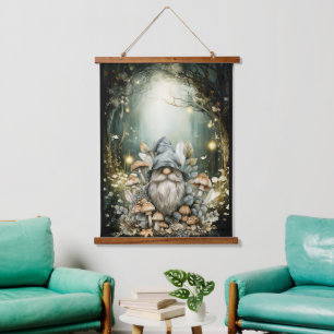 Tapisserie Suspendue Gnome forestière enchantée
