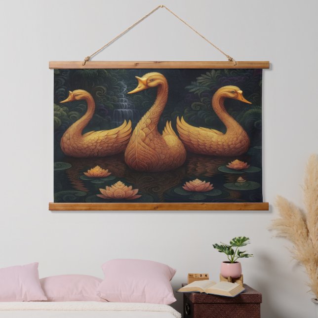 Tapisserie Suspendue Golden Geese  (Chambre à coucher)