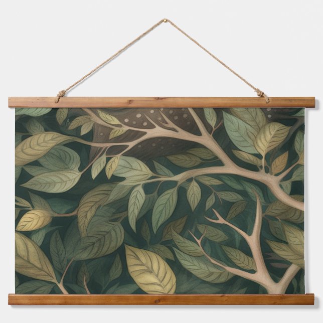 Tapisserie Suspendue Googly Eyed Garden Botanical (Devant)