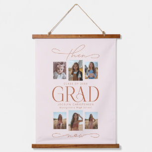 Tapisserie Suspendue Grad & Now Grad Photo Collage de grade Maintien de