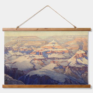 Tapisserie Suspendue Grand Canyon, Hiroshi Yoshida, Gravure sur bois