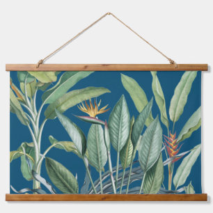 Tapisserie Suspendue Green Tropical Jungle Banana Tree Strelitzia