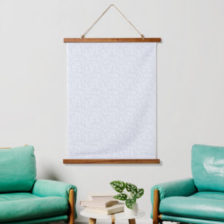 Tapisserie Suspendue Gris Clair Floral Géométrique | Motif Été Moderne