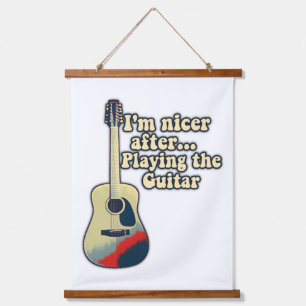 Tapisserie Suspendue guitare positive pour les amateurs de guitare