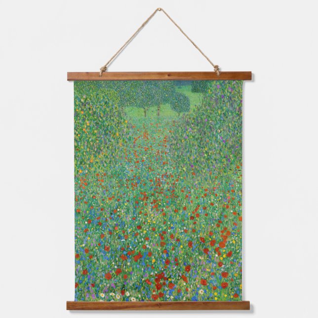 Tapisserie Suspendue Gustav Klimt - Champ de pavot (Recto)