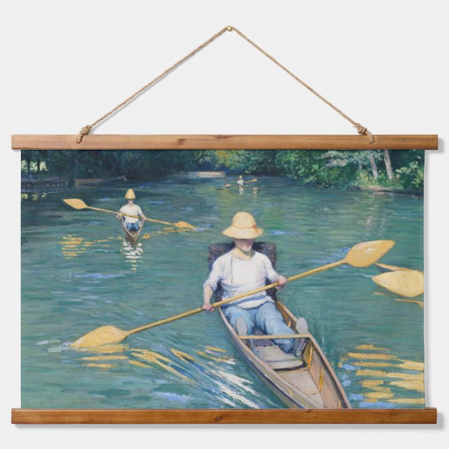 Tapisserie Suspendue Gustave Caillebotte - Skiffs on the Yerres (Devant)
