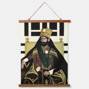 Tapisserie Suspendue Haile Selassie Jah Rastafari Rasta Reggae Roots