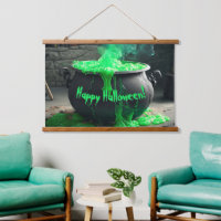 Halloween en cauldron de sorcière bouillonnante