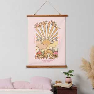 Tapisserie Suspendue Happy Mind Happy Life Hippy Vibes Super
