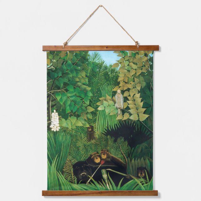 Tapisserie Suspendue Henri Rousseau - Les Joyeux Jesters (Recto)