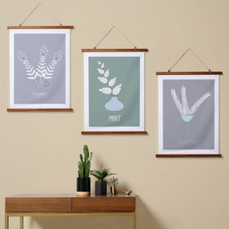 Tapisserie Suspendue herbes de jardin