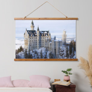 Tapisserie Suspendue Hiver au Château de Neuschwanstein, Allemagne Bavi