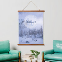 Hiver merveilleux brouillard épinette forêt neige