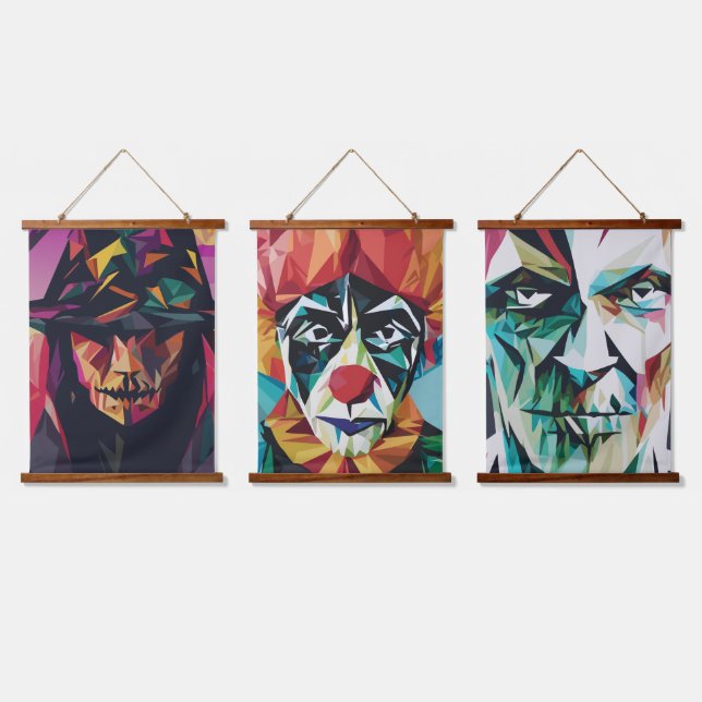 Tapisserie Suspendue Horreur d'Halloween (Tripler)