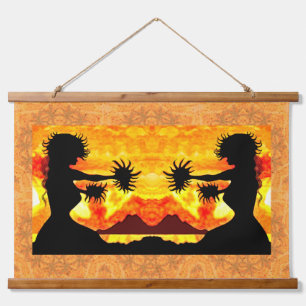 Tapisserie Suspendue Hula Girls
