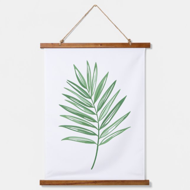 Tapisserie Suspendue Illustration d'une feuille de palme (Recto)