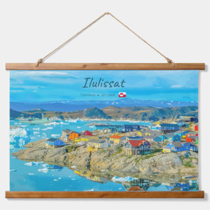 Tapisserie Suspendue Ilulissat, Groenland - Ville des Icebergs