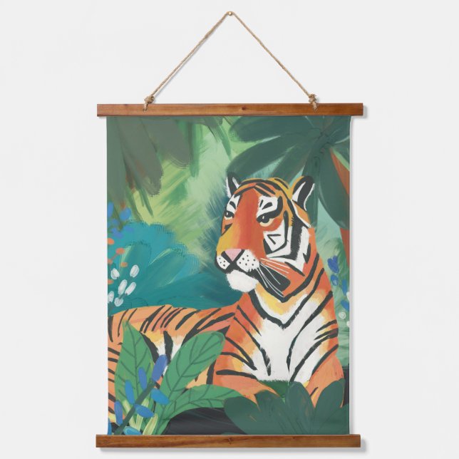 Tapisserie Suspendue Imprimer Tigre de la jungle (Recto)