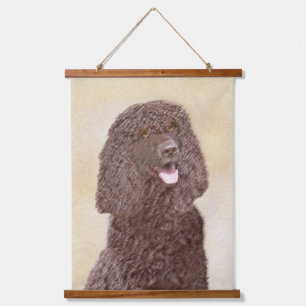 Tapisserie Suspendue Irish Water Spaniel Peinture - Original Dog Art