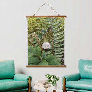 Tapisserie Suspendue Jack-in-the-Pulpit et bois Plantes Botanique