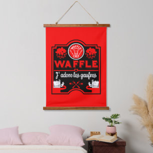 Tapisserie Suspendue J'aime les gaufres