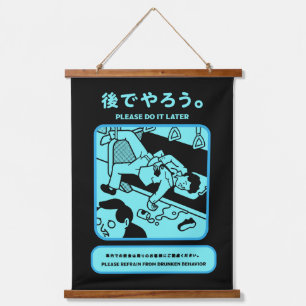 Tapisserie Suspendue Japonais Tokyo Métro Publicité