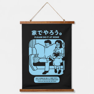 Tapisserie Suspendue Japonais Tokyo Métro Publicité