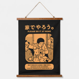 Tapisserie Suspendue Japonais Tokyo Métro Publicité