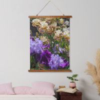 Jardin Floral d'Iris Barbus Colorés