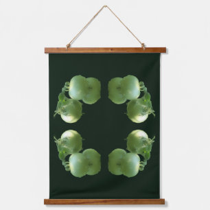 Tapisserie Suspendue Jardin vert Tomates Miroir Nature Abstraite