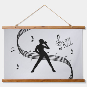 Tapisserie Suspendue Jazz Dance Silver