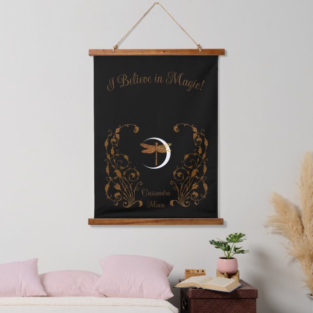 Tapisserie Suspendue Je crois en la magie ! Personnalisé (Chambre à coucher)