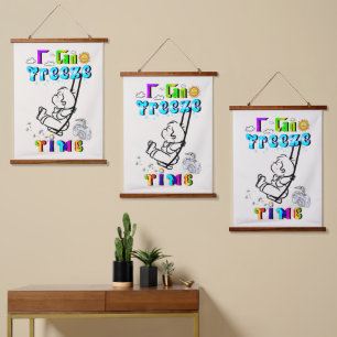 Tapisserie Suspendue Je peux geler le temps