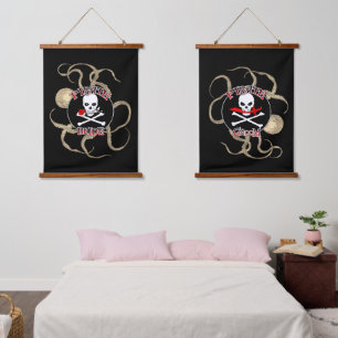 Tapisserie Suspendue Jeu d'éclaboussures Pirate Bride et Pirate Groom