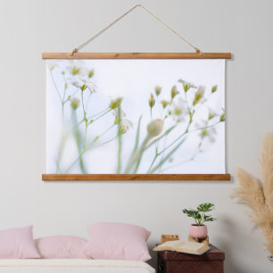 Tapisserie Suspendue Jolie Fleurs Sauvages Blanches Douces