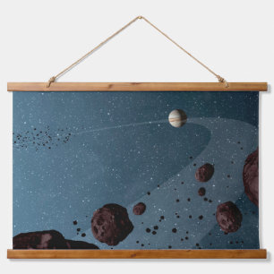 Tapisserie Suspendue Jovian Trojans Astéroïdes.