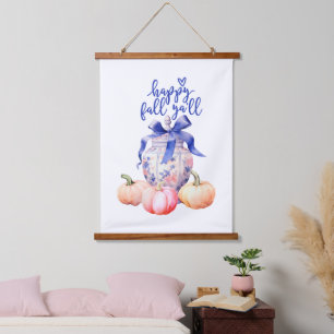 Tapisserie Suspendue Joyeux automne Y'all Chinoiserie Ginger Jar Citr