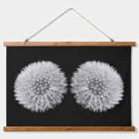 Jumeaux à Dandelion blanc Fluffeux Noir et blanc