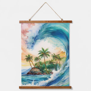 Tapisserie Suspendue Kai Aloha Motu Aquarelle
