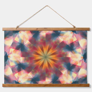 Tapisserie Suspendue Kaleidoscopique Prismatique Mandala