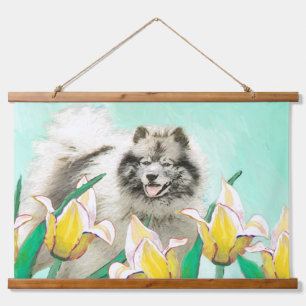 Tapisserie Suspendue Keeshony in Tulips Peinture mignonne Original Chie