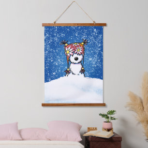 Tapisserie Suspendue KiniArt Westie d'hiver