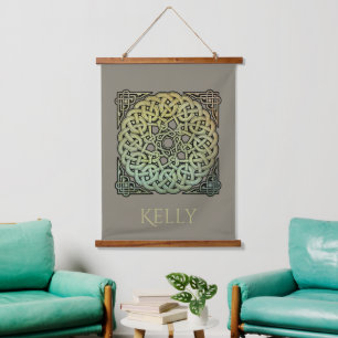 Tapisserie Suspendue Knotwork Celtique Mandala Personnalisé