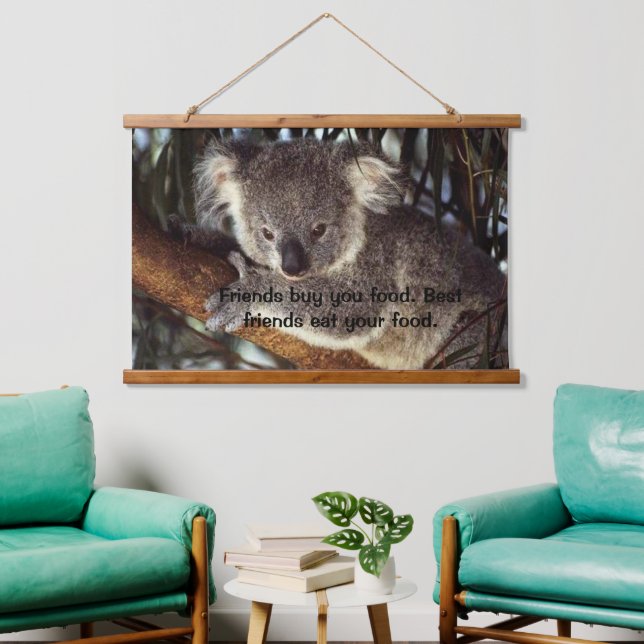 Tapisserie Suspendue Koala Ours dans un arbre (Salon)